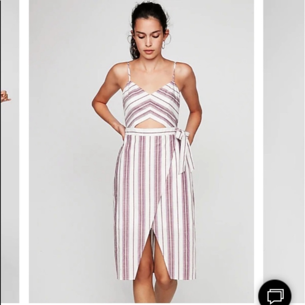 NWT Express Striped Linen Dress